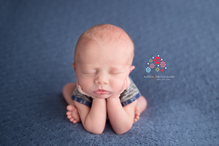 Basking Ridge Newborn Photography NJ - you all probably know that I love the hands on chin pose - Baby Jackson just rocks this pose, whether you look at it from the front