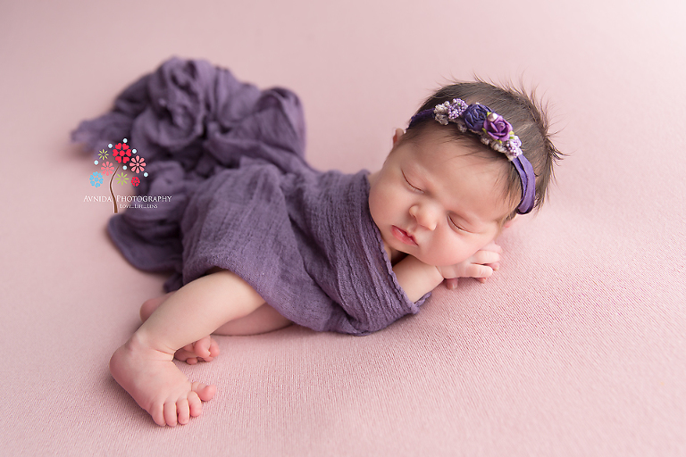 Newborn Photography Spring Lake NJ - Speaking of colors, lavender is absolutely one of my favorite ones