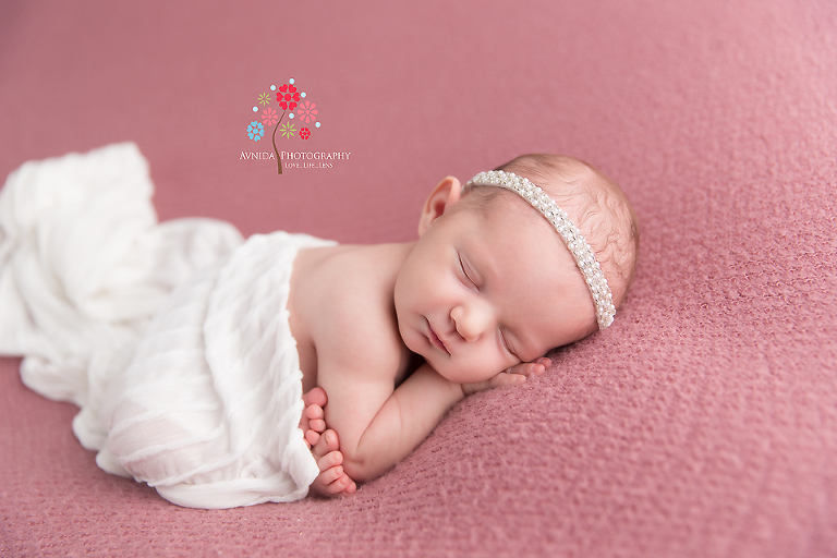 Newborn Photography Rumson NJ - Ah, we come to my favorite color for a newborn - White - nothing brings out the tenderness of a newborn baby