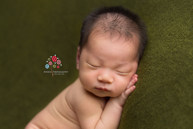 Newborn Photography Franklin Lakes NJ - How silly of me to have forgotten completely about his spiky hair