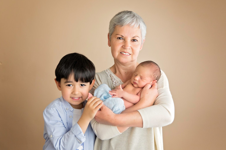 Newborn Photography Oldwick NJ - The first time I saw his grandma, my heart skipped a beat - almost thought that Judi Dench had walked into my studio