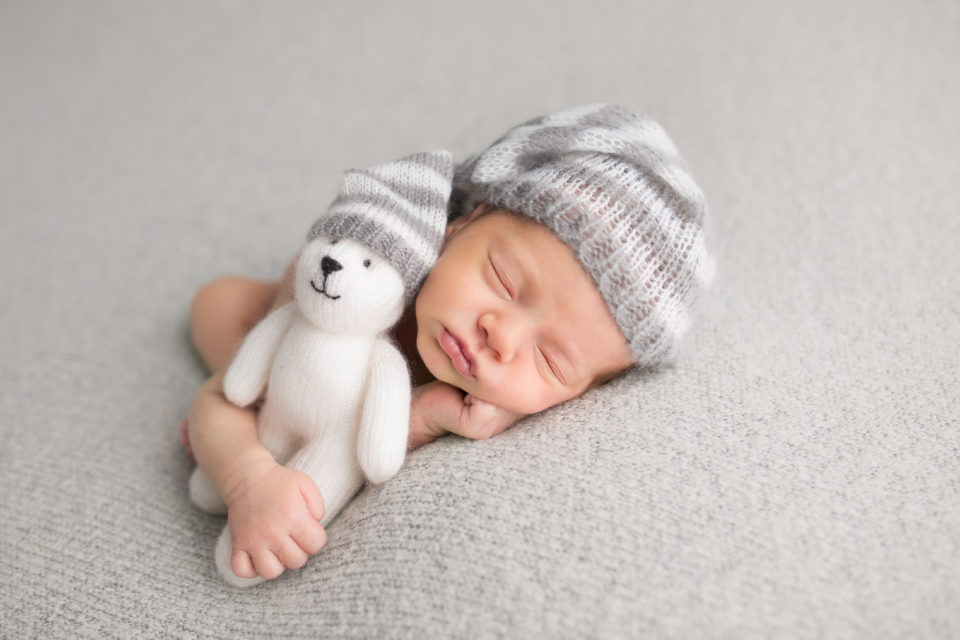 Newborn Photography Avalon NJ - Two cute teddy bears together in the photoshoot
