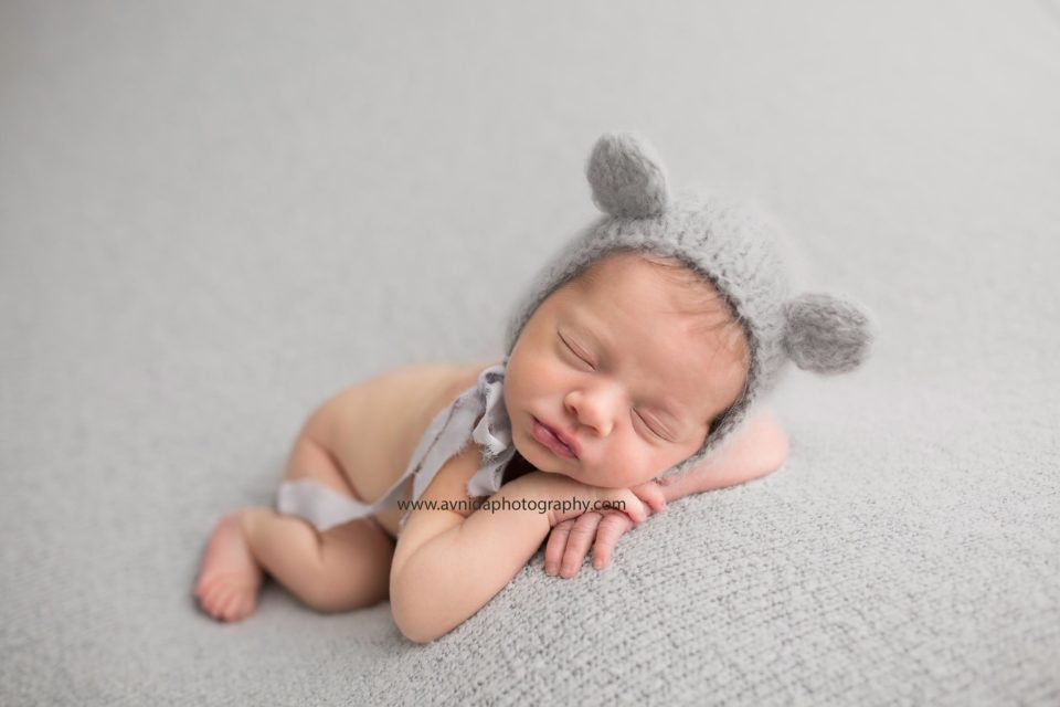 Newborn Photography Avalon NJ - The cute little bear walked across the forest and I smiled