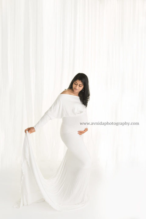 Maternity Photo Shoot NJ - There is a different kind of beauty in white