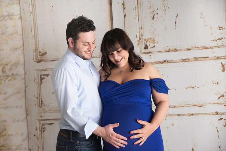 Maternity Photographer Bergen County NJ - Excited and happy about the addition