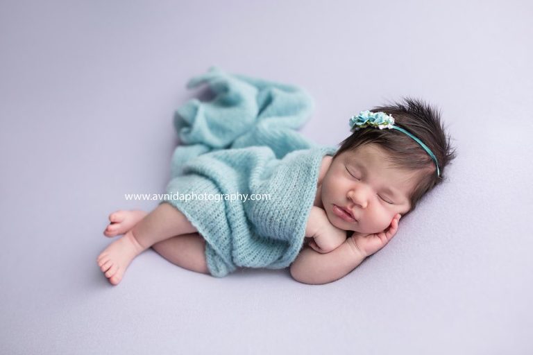 Newborn Photography Monmouth County NJ - A gentle beauty is best matched with gentle color combinations
