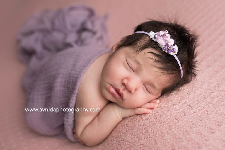 Newborn Photography Monmouth County NJ - Lavender, my favorite color for a cute little newborn baby girl