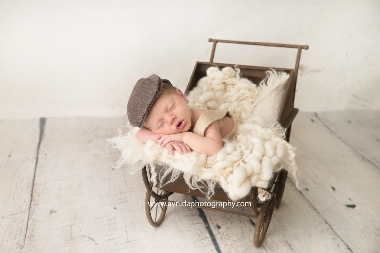 Newborn Photography Hackettstown NJ - Out for a stroll in the park on a beautiful day, the little one goes to sleep