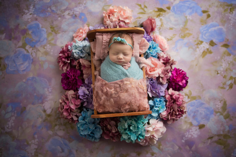 Newborn Photography Cherry Hill NJ - May this little princess see all the beautiful colors life has to offer.