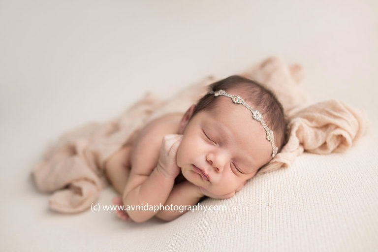 Newborn Photography Gladstone NJ - The softest color of the rainbow for the little princess.
