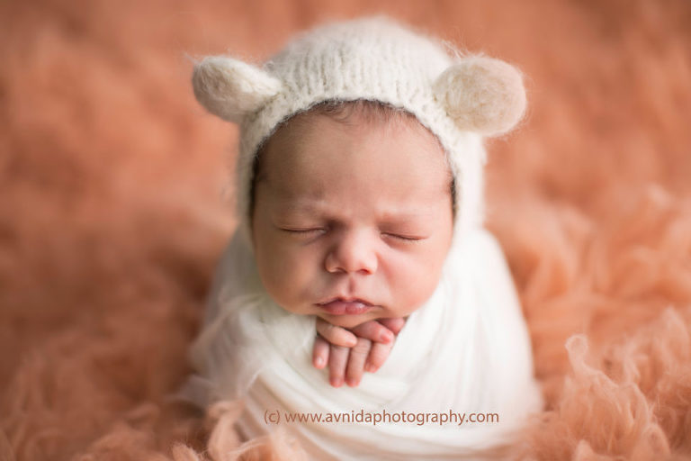 Newborn Photography Gladstone NJ - The cute little bunny goes hopping by in the forest, and we are in love!