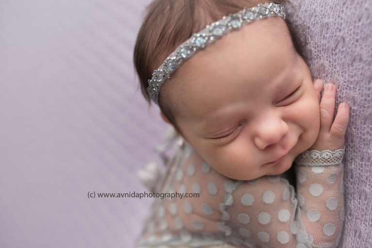 Newborn Photography Gladstone NJ - The dots and the smiles. The perfect combination for any little girl.