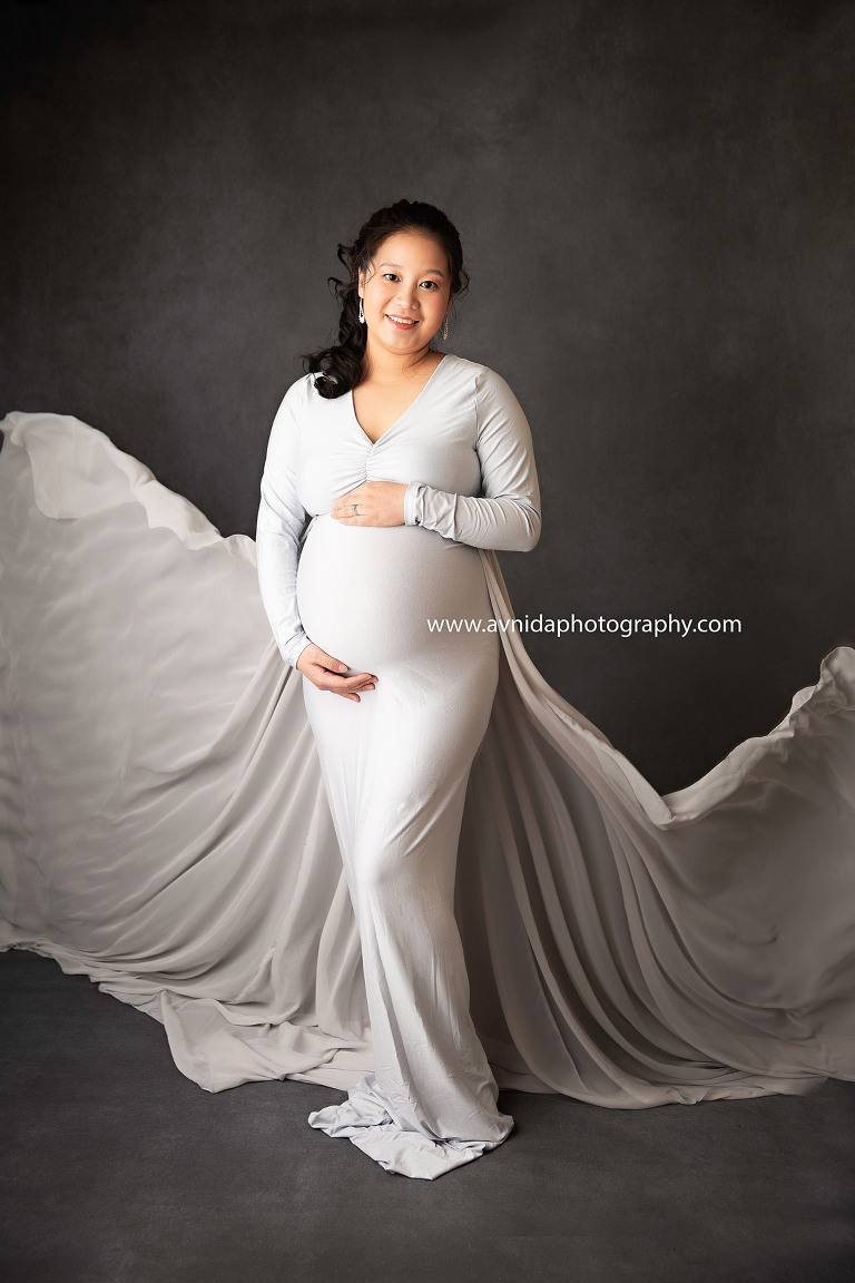 Maternity Photography Gowns - white and flowing