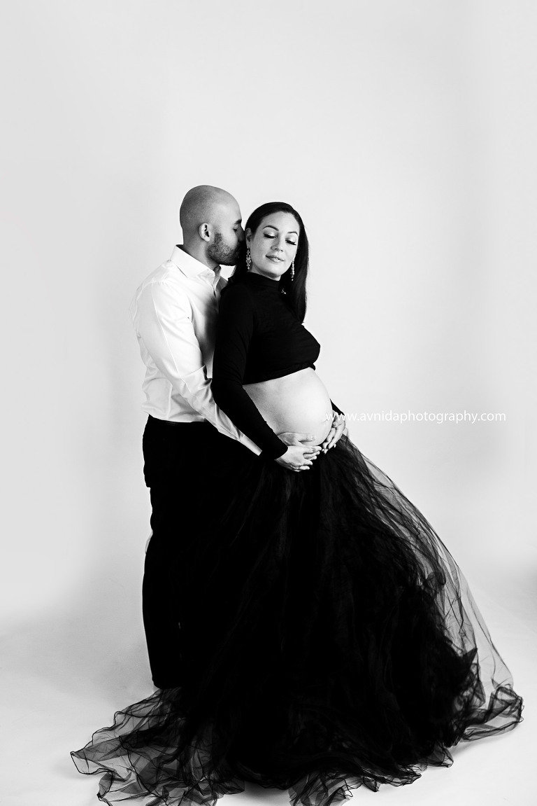 Maternity Photography Gowns - blissful in black and white