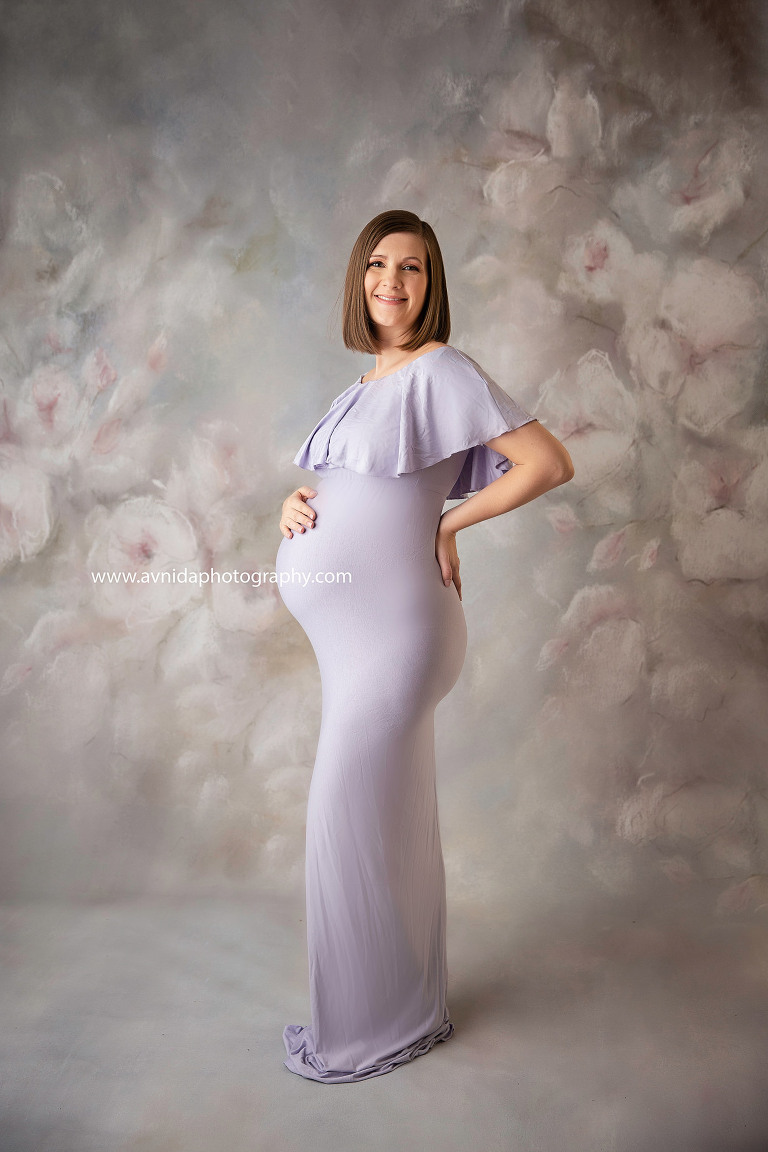 Maternity Photography Gowns - purple and pretty