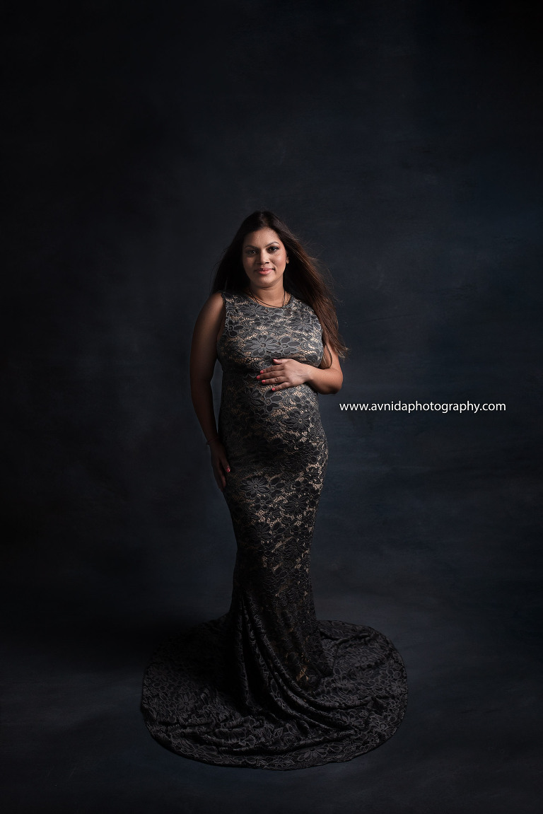 Maternity Photography Gowns - deep green