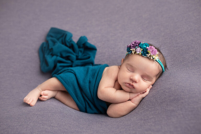newborn photography morris county nj - all colors just looked amazing on Baby Angie