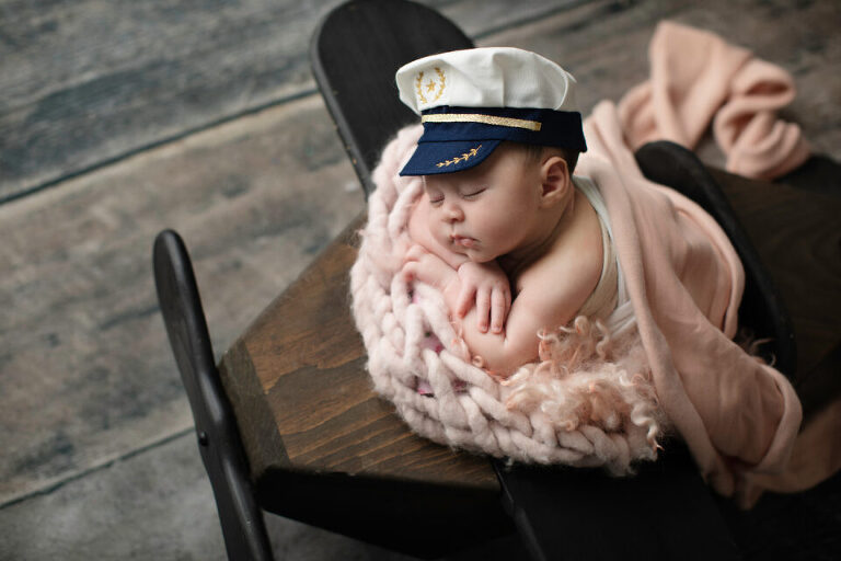 Newborn Photography Lakewood Township NJ - Mom is the pilot so the little one will reach for the stars