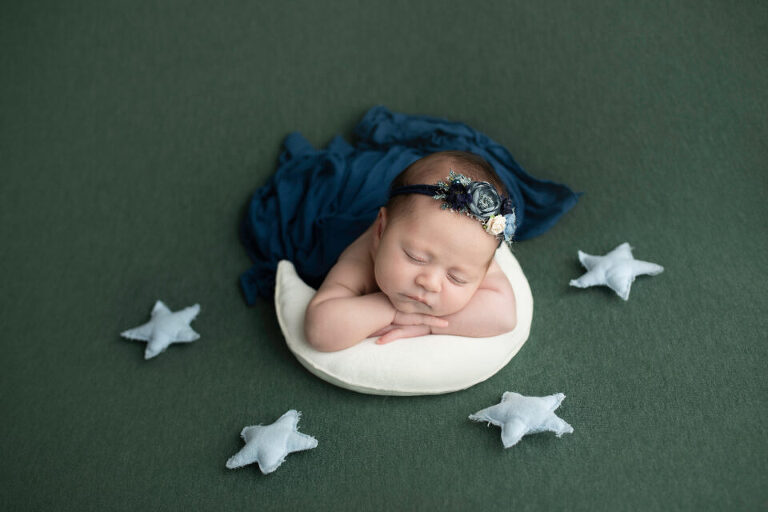 Newborn Photography Lakewood Township NJ - those are some of the stars I collected from my journey to the moon and back
